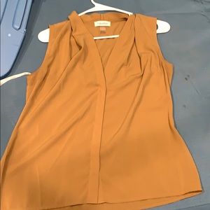 Calvin Klein tan tank blouse